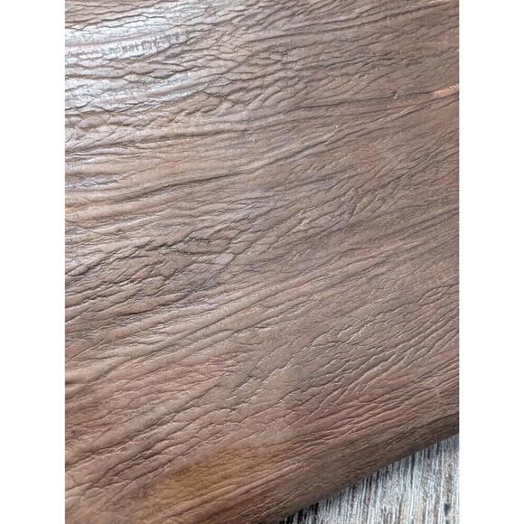 Vintage 50s Brown Leather Clutch Handbag Purse - Picture 2 of 10